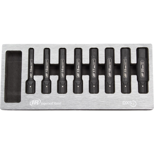 Metric Bit Impact Socket Set, Hex, 8 Pcs Cam Industrial