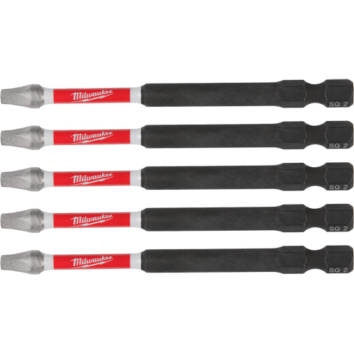 SHOCKWAVE Impact Recess Power Bits, Square, 2 Tip, 3-1/2" Length Cam Industrial
