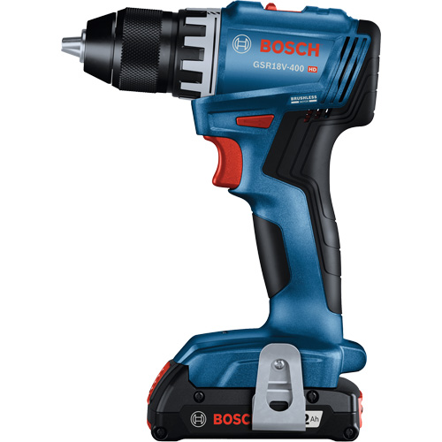 Trousse perceuse-visseuse compacte sans balais, Lithium-ion, 18 V, Mandrin 1/2", Couple 400 lb-po Cam Industrial