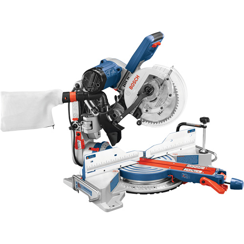 Dual-Bevel Glide Miter Saw, 10", 15 A, 120 V Cam Industrial