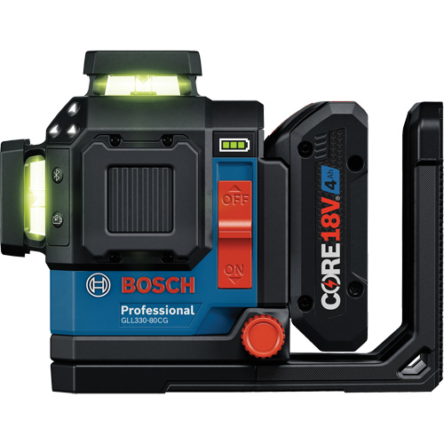 Laser dalignement/nivellement 360 connect&eacute; &agrave; faisceau vert &agrave; trois points Cam Industrial
