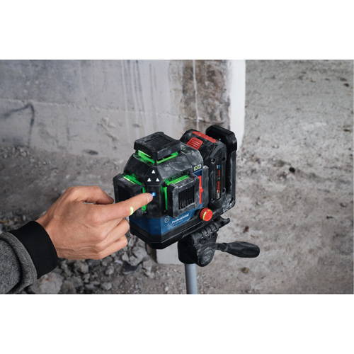 Laser dalignement/nivellement 360 connect&eacute; &agrave; faisceau vert &agrave; trois points Cam Industrial