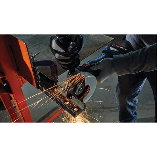 Brushless Angle Grinder with Slide Switch, 4-1/2" Wheel, 18 V Cam Industrial