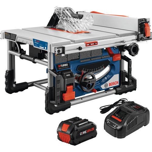 PROFACTOR 18V 8-1/4 In. Portable Table Saw Kit, 18 V, 5500 RPM Cam Industrial