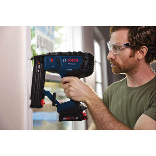 Brushless 18-Gauge Brad Nailer Kit with Standard Power Battery, 18 V, Lithium-Ion Cam Industrial