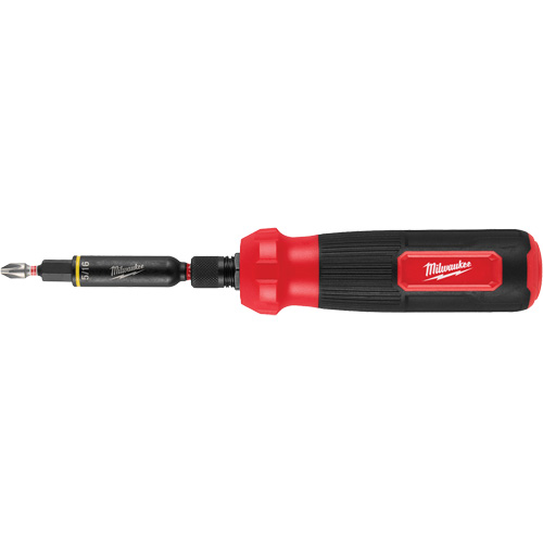 Tournevis multi-usage 8-en-1 avec embouts et tourne-&eacute;crous &agrave; chocs SHOCKWAVE, 8-1/3" lo, Prise Coussin&eacute;e Cam Industrial