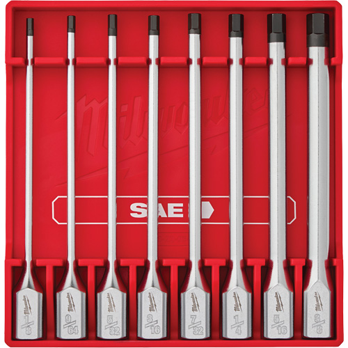 Long SAE Bit Socket Set, Hex, 3/8" Drive, 8 Pcs Cam Industrial
