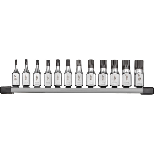 Bit Socket Set with FOUR FLAT sides, Triple Square, 3/8" Drive, 12 Pcs Cam Industrial
