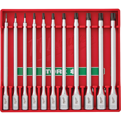 Long Bit Socket Set, Torx&reg;, 1/4"/3/8" Drive, 11 Pcs Cam Industrial