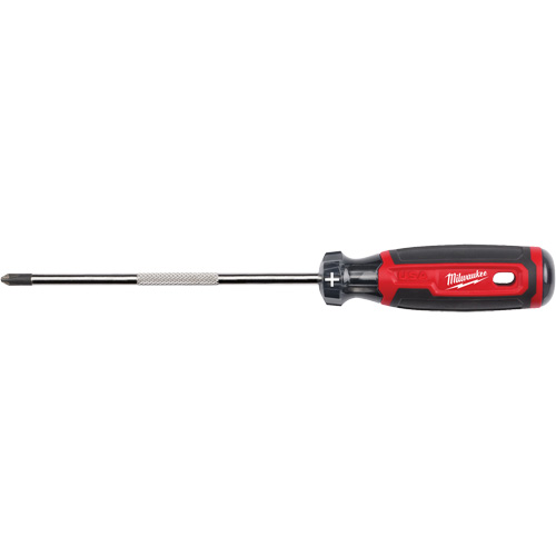 Phillips Screwdriver, #2, 10-3/5" L, Cushion Grip Handle Cam Industrial