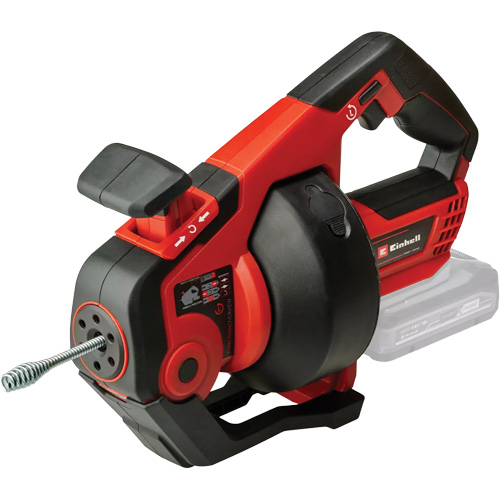 TE-DA 18/760 Li 18V Cordless Drain Auger (Tool Only), Powered, 25' Cable Length, 1/4" Cable Diameter Cam Industrial