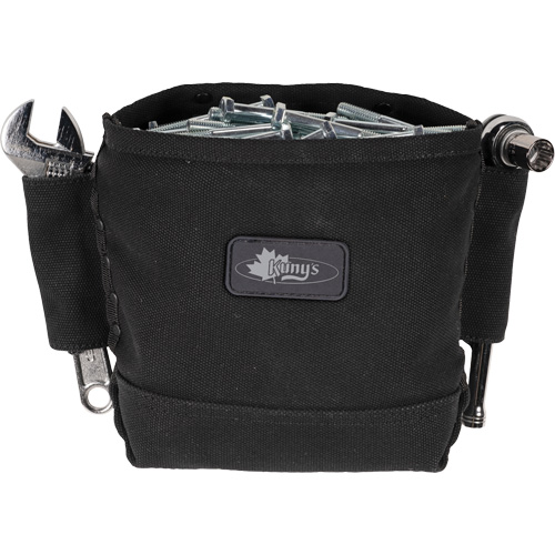 Phantom Collection Nut & Bolt Bag with 2 Sleeves, Canvas, 3 Pockets, Black Cam Industrial