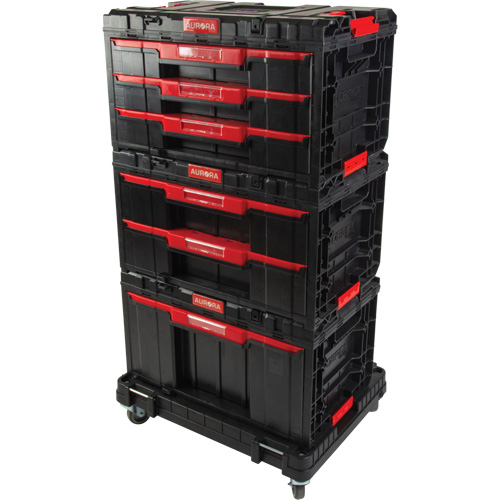 Socle roulant Arx avec jeu de roulettes pivotantes 4 mcx, 23-1/10" x 15" x 22-1/2", Noir Cam Industrial