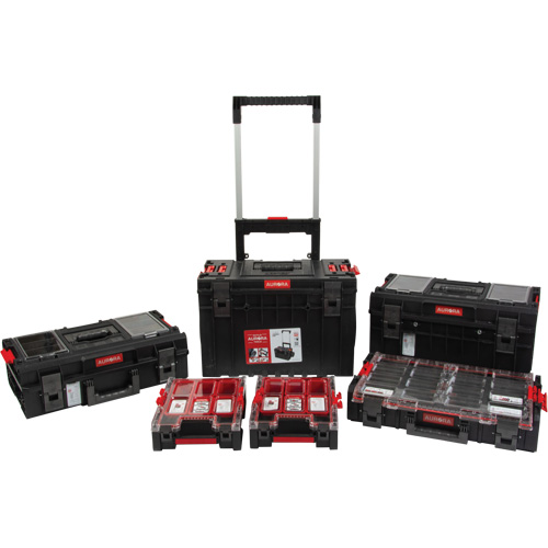 Jeu de base pour coffre &agrave; outils roulant Arx 5 mcx, 25-1/5" x 19" x 54-3/5", Noir Cam Industrial