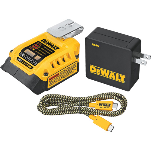 MAX*/FLEXVOLT &reg; 5 Amp USB Charging Kit, 20 V, Lithium-Ion Cam Industrial