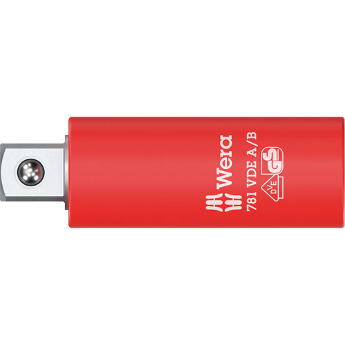 Adaptateur isol&eacute; VDE A/B, Prise 1/4", Douille 3/8", 2,78" lo, Sph&eacute;rique Cam Industrial