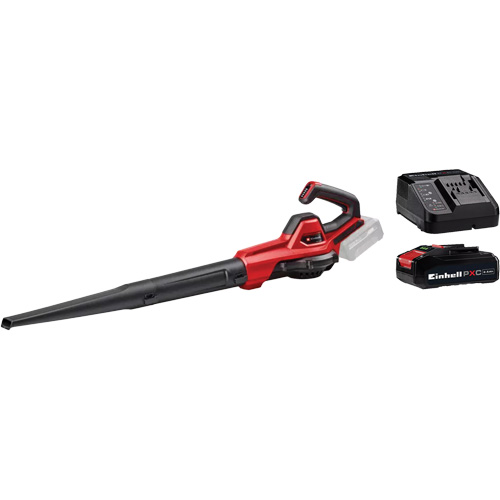 Cordless 110 CFM Universal Blower with 2.5Ah Battery & Charger Starter Kit, 18 V, 155.34 MPH Output, Battery Powered Cam Industrial
