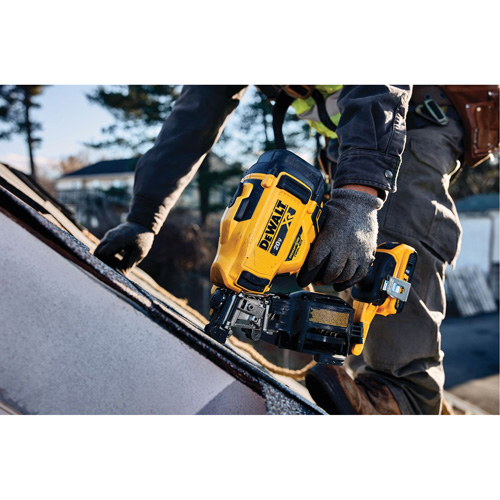 15° Cordless Coil Roofing Nailer Kit, 20 V, Lithium-Ion Cam Industrial