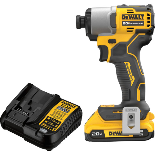 Ensemble de tournevis &agrave; chocs sans fil et sans balai, 1/4", 1700 lb-po Couple max., 20 V, Lithium-ion Cam Industrial