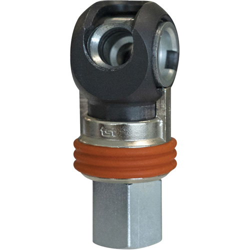 Raccord industriel rapide basculant TOPQUIK SC, Acier nickel&eacute;, 3/8", NPT femelle, 360 PSI Cam Industrial