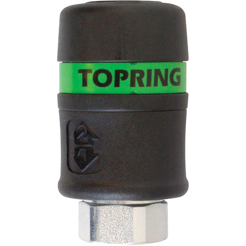 Raccord rapide TOPQUIK Ultraflo 7,8 mm, Composite en polyester, 3/8", NPT femelle, 174 PSI Cam Industrial