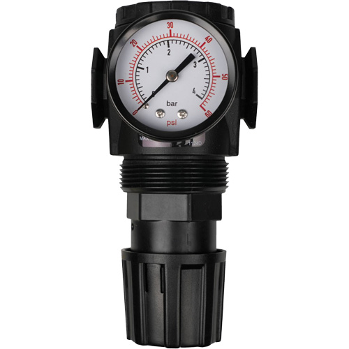 MODULAIR 300 Compressed Air Regulator, 1/2" NPT, 300 psi Max. PSI, In Line/Modular Cam Industrial