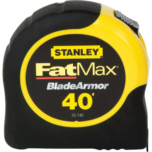 Ruban &agrave; mesurer FatMax Classic avec saillie de 11', 1-1/4" x 40', Marques de goujon Imp&eacute;rial Cam Industrial