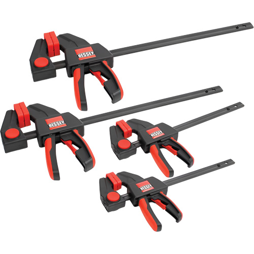 4-Piece Medium & Large Trigger Clamps Set, 12" (304.8 mm)/6" (152.4 mm) Cam Industrial