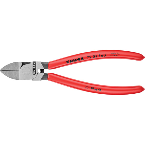 Diagonal Pliers for Flush Cutting Plastics, 6-1/4" L Cam Industrial