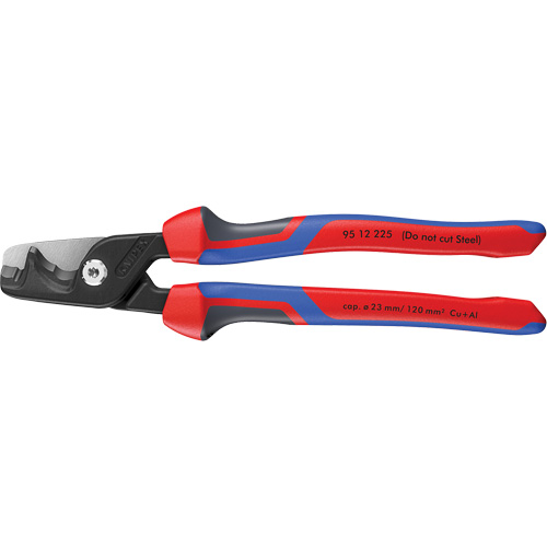 StepCut&reg; XL Cable Shears with KNIPEXTEND Handle, 9" Cam Industrial