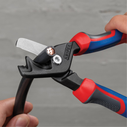 StepCut&reg; XL Cable Shears with KNIPEXTEND Handle, 9" Cam Industrial