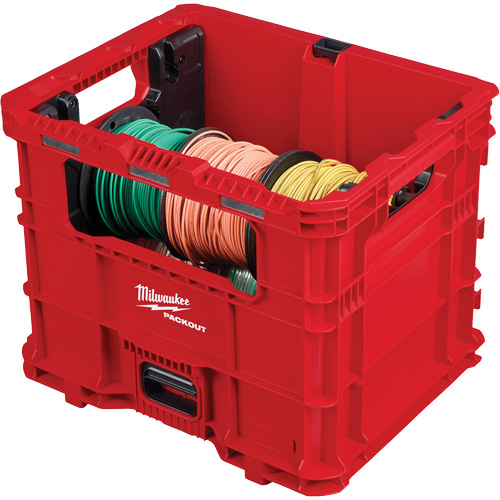 Bac distributeur de fils XL PACKOUT, 15-3/4" x 18-5/8" x 15", Noir/Rouge Cam Industrial
