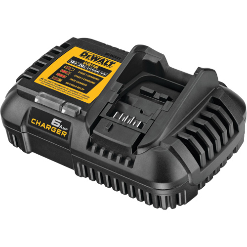 FLEXVOLT&reg; 6-Amp Fast Charger, 12 V/20 V, Lithium-Ion Cam Industrial