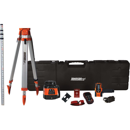 Electronic Self-Leveling Dual Slope Horizontal/Vertical Rotary Laser System, 1500' (457.2 m), 635 Nm Cam Industrial