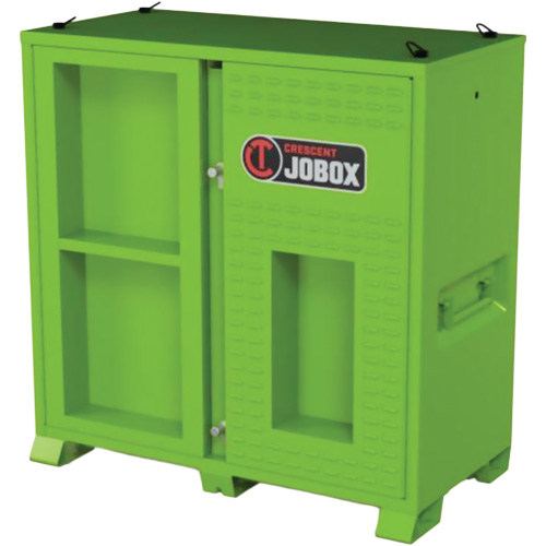 Armoire ventil&eacute;e pour le rangement d'&eacute;PI sur place, Acier, Vert lime haute visibilit&eacute; Cam Industrial