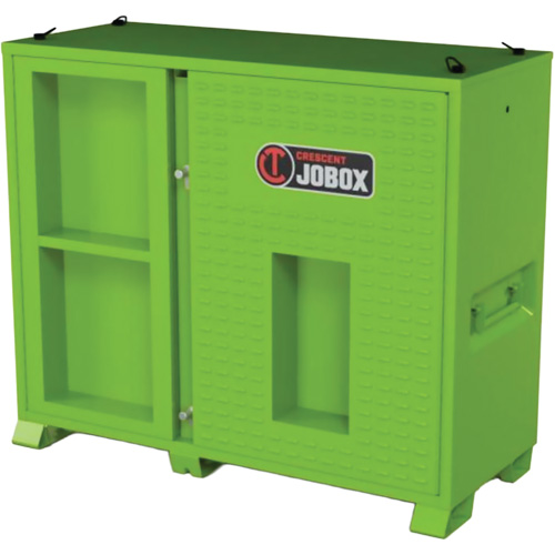 Armoire ventil&eacute;e pour le rangement d'&eacute;PI sur place, Acier, Vert lime haute visibilit&eacute; Cam Industrial