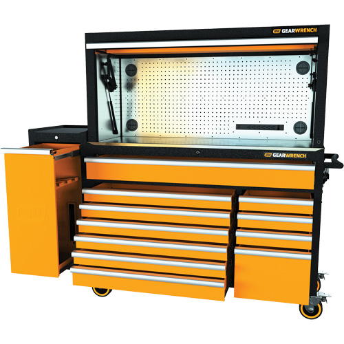 Jeu d'outils pour maître m&eacute;canicien MEGAMOD dans des plateaux en mousse modulaire de premi&egrave;re qualit&eacute; avec rangement pour les outils et l&eacute;quipement datelier, 1331 morcea Cam Industrial