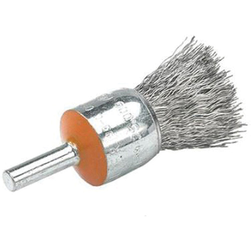 Brosses mont&eacute;es &agrave; fils cr&ecirc;p&eacute;s, 1/2", Fils 0,01", Tige 1/4" Cam Industrial