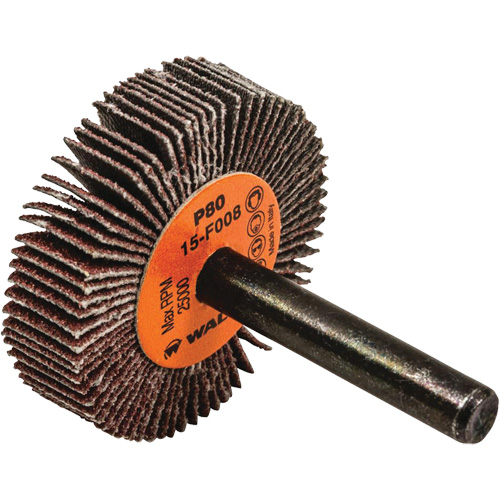 Disques &agrave; lamelles - Meules &agrave; lamelles Coolcut, Oxyde d'aluminium, Grain 80, 1-1/2" x 3/8" x 1/4" Cam Industrial