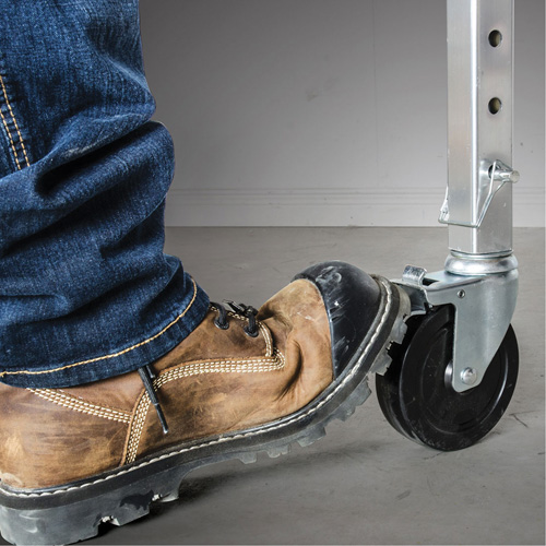 Mobile Work Scaffolding - Maxi Square Scaffolding, Aluminum Frame, 74" D x 75" H Cam Industrial