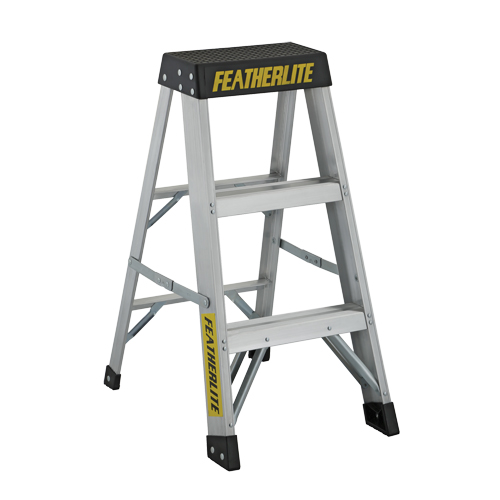 Escabeaux industriels extra robustes, 3', Aluminium, Capacit&eacute; 300 lb, Type 1A Cam Industrial