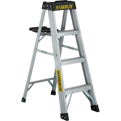 3400 Series Industrial Extra Heavy-Duty Step Ladder, 4', Aluminum, 300 lbs. Capacity, Type 1A Cam Industrial