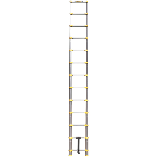Telescopic Ladder, 3' - 12', Aluminum, 250 lbs. Capacity, Type 1 Cam Industrial
