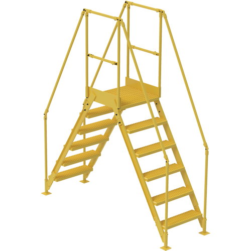 Crossover Ladder, 92" Overall Span, 60" H x 24" D, 24" Step Width Cam Industrial