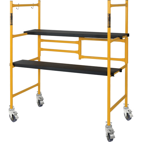 Jobsite Series 4' Basic Mini Scaffold Kit, Steel Frame, 41" D x 45-3/4" H Cam Industrial