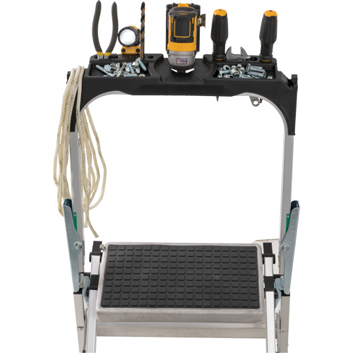 Tilt & Roll Step Stool Ladder, 4 Steps, 44.25" x 22.13" x 59" High Cam Industrial