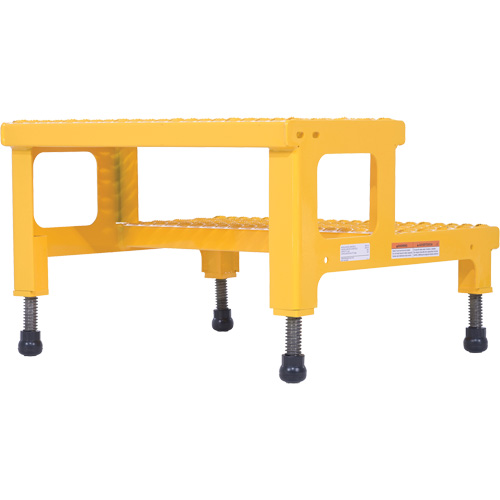 Adjustable Step-Mate Stand, 2 Step(s), 23-13/16" W x 22-7/8" L x 15-1/4" H, 500 lbs. Capacity Cam Industrial