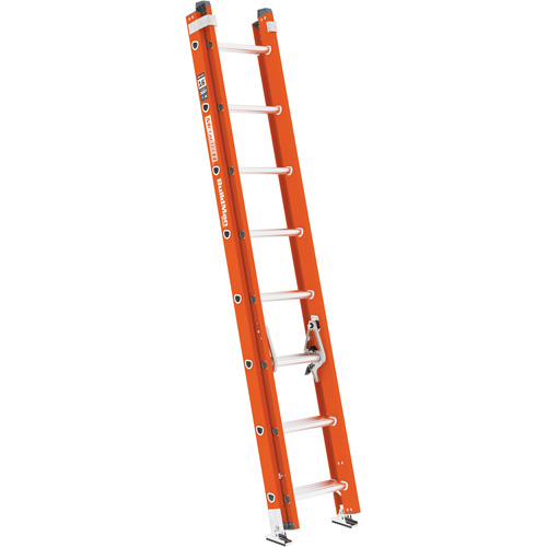 BuildMan&reg; Extension Ladder, 300 lbs. Cap., 16' H, Grade 1A Cam Industrial