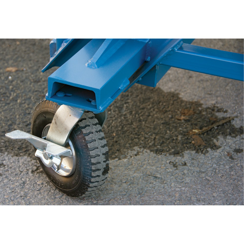 Snow Ladder, Steel, 10 Steps, 99" H, 85-1/2" D, 48" Step, Serrated Cam Industrial