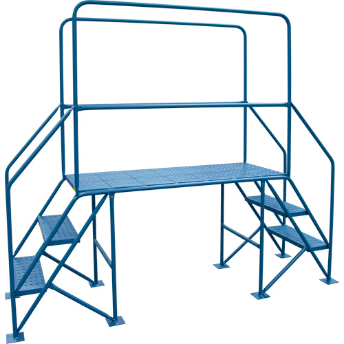 Crossover Ladder, 35-1/2" Overall Span, 31-1/2" H x 22" D, 22" Step Width Cam Industrial
